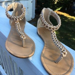 Gold Chain Sandals